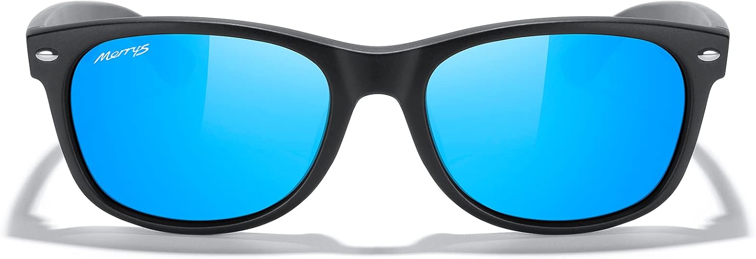 MERRY'S Polarized Unisex Shades Sunglasses for Men and Women Vintage Polarized Sun Glasses Mirror Lens
