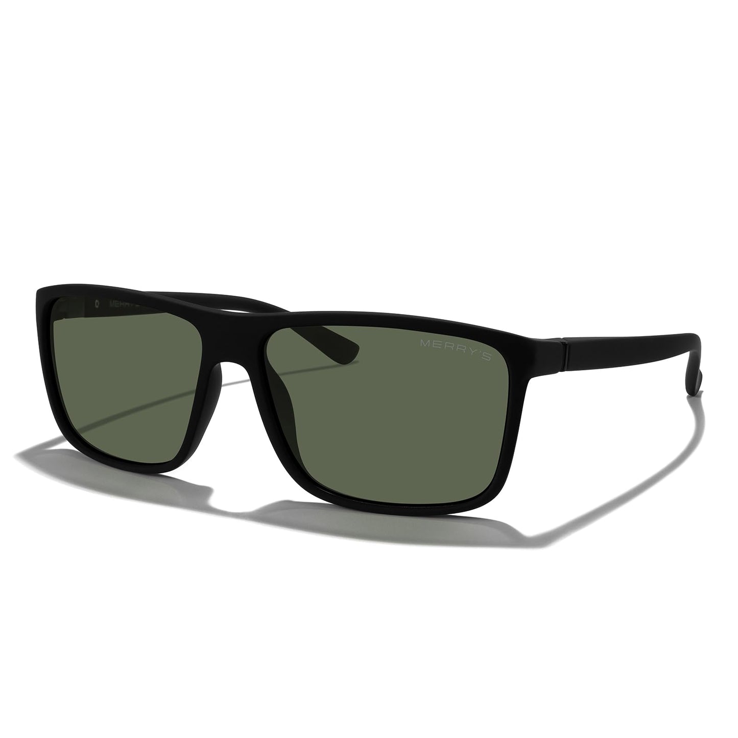 MERRY'S Rectangular Polarized Sports Sunglasses for Men Women Cycling Driving Fishing UV400 Protection S8225