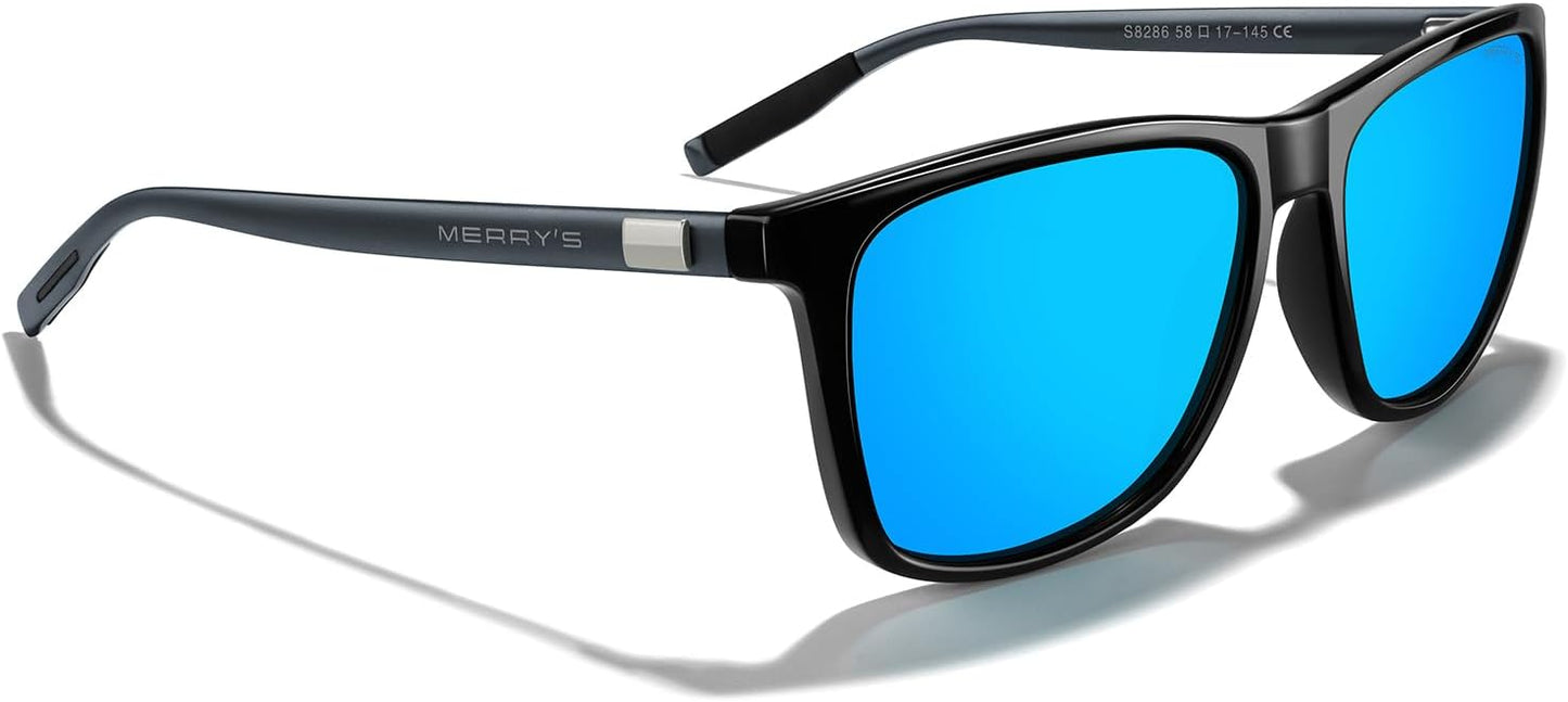 MERRY'S Unisex Polarized Aluminum Sunglasses Vintage Sun Glasses For Men/Women S8286