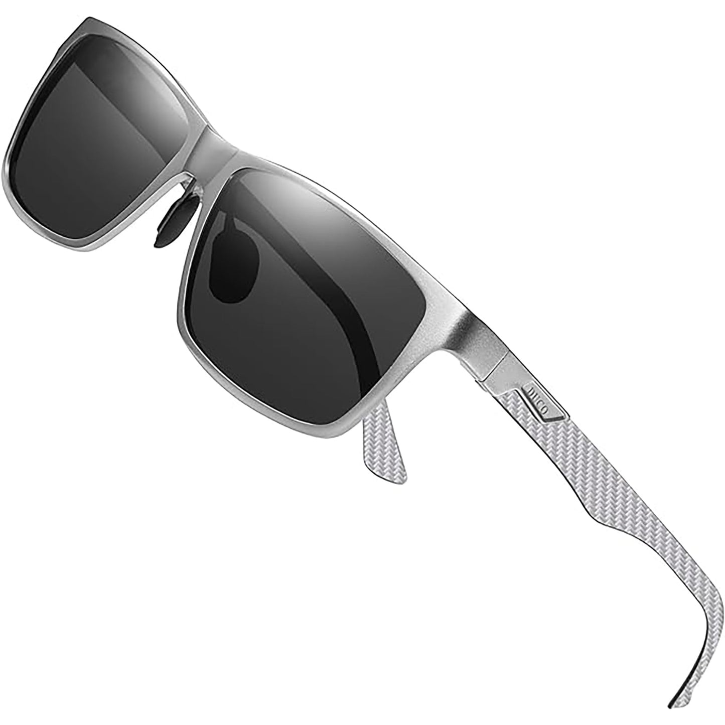 DUCO Mens Sunglasses Polarized Rectangle Sunglass for Men Lightweight Carbon Fiber UV400 Protection 8206